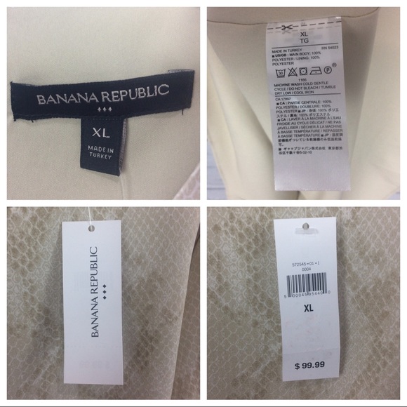 Banana Republic Ruffle Snake Print Dress, Size XL - Picture 12 of 12
